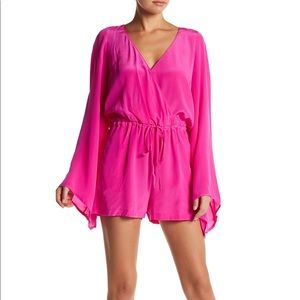 Charlie Jade Pink Bell Sleeve Romper